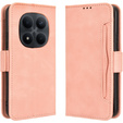 Etui z klapką do Xiaomi Redmi Note 15 Pro 4G, Card Slot, różowe