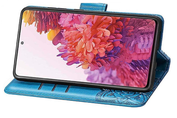 Etui z klapką do Realme Note 50, Butterfly, niebieskie