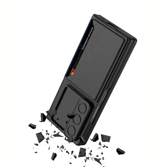 Etui do Samsung Galaxy Z Fold6 5G, GKK Card Holder, czarne