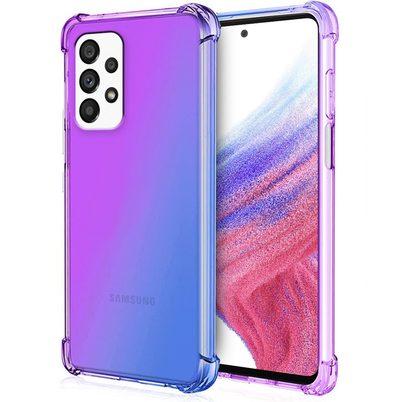 Etui Anti-Shock do Samsung Galaxy A53 5G, Gradient Purple/Blue