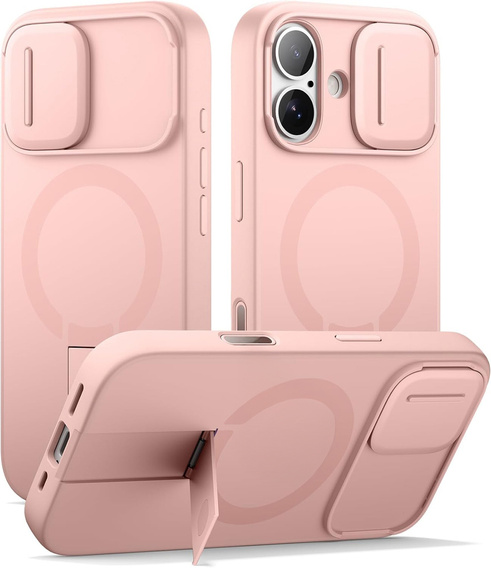 Etui do iPhone 17, Suritch Shockproof, do MagSafe – różowe