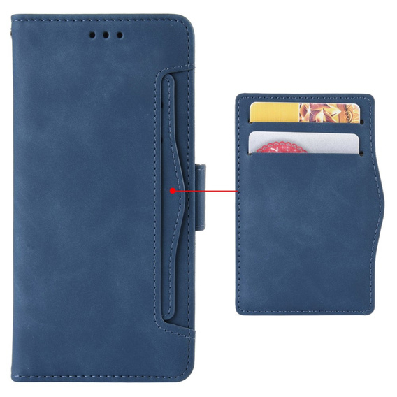 Etui z klapką do Xiaomi Redmi Note 13 Pro 5G, Card Slot, niebieskie
