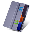 Etui do Samsung Galaxy Tab S7 Plus / Tab S7 FE, Smartcase Hybrid, z miejscem na rysik, fioletowe