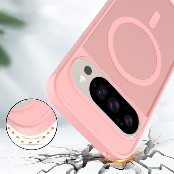 Etui do Google Pixel 10 / 10 Pro, Matt Case, do MagSafe, matowe różowe