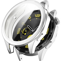 2w1 Etui z Osłoną na ekran do Huawei Watch GT 4 46mm, Srebrne