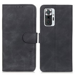 Etui Wallet do Xiaomi Redmi Note 10 Pro, KHAZNEH, Vintage, Black