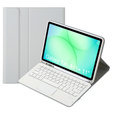 Etui z klawiaturą Bluetooth i touchpadem do Samsung Galaxy Tab A11+ – szare