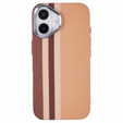 Etui do iPhone 16 Plus, Carbon Fiber MagSafe, żółte