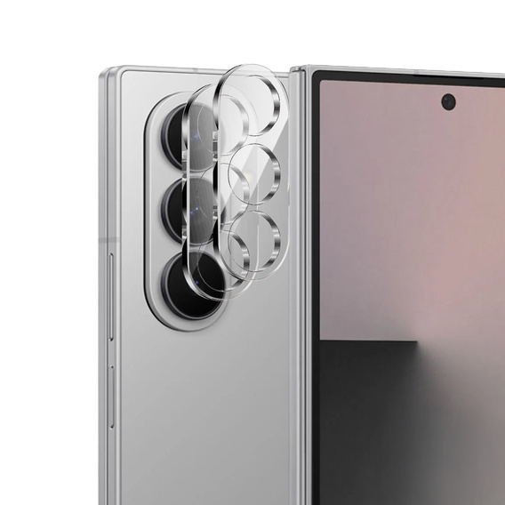 2x Szkło hartowane na aparat ERBORD do Samsung Galaxy Z Fold7 5G, Przezroczyste