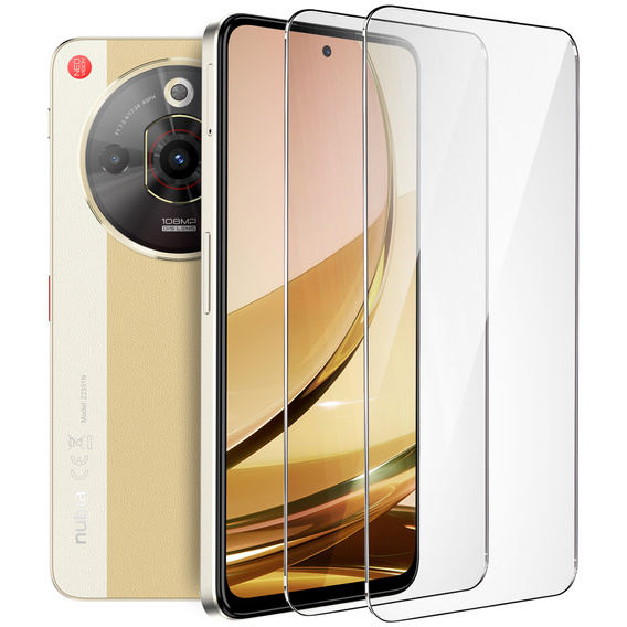 2x Szkło Hartowane do Nubia Focus Pro 5G, ERBORD 9H Hard Glass, szybka
