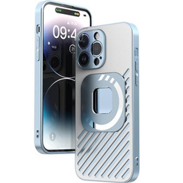 Etui R-JUST SJ55 do iPhone 14 Pro Max, pancerne, do MagSafe, niebieskie