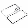 Etui do iPhone 16, Magnetic Dual Glass, srebrne