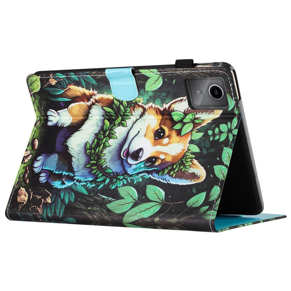 Etui do Lenovo Tab M11, z klapką, corgi dog