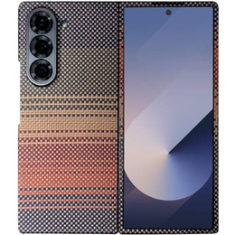 Etui do Samsung Galaxy Z Fold6 5G– magnetyczne z włókna aramidowego, pomarańczowe