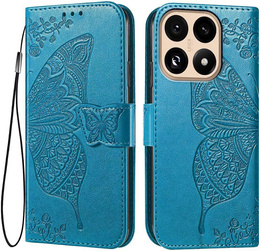 Etui z klapką do Xiaomi 15T, Butterfly, niebieskie