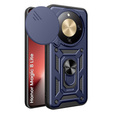 Etui pancerne do Honor Magic 8 Lite, CamShield Slide, niebieskie