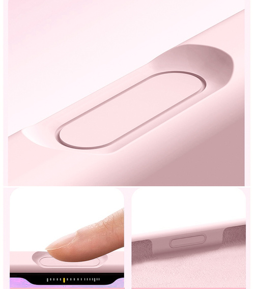 Etui silikonowe do iPhone 17 Pro - kompatybilne z MagSafe, antywstrząsowe, różowe