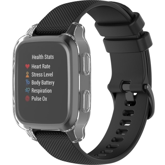 2w1 Etui z Osłoną na ekran do Garmin Venu Sq, Przezroczyste