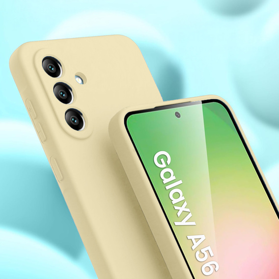 Etui do Samsung Galaxy A56 5G, Silicone Lite, beżowe