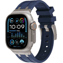 Pasek Silikonowy do Apple Watch 1/2/3/4/5/6/7/8/9/10/11/SE Ultra 1/2/3 42/44/45/46/49mm, Granatowy