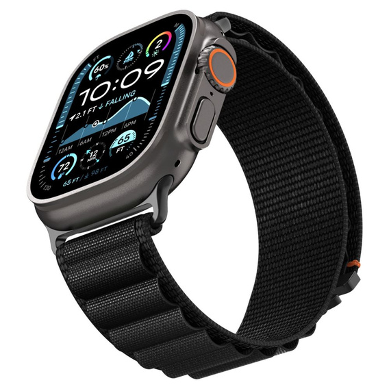 Pasek Spigen WBF1 Band do Apple Watch 1/2/3/4/5/6/7/8/9/10/11/SE/Ultra 1/2/3 42/44/45/46/49mm – Czarny