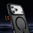 Etui pancerne do iPhone 17 Pro Max, Matt Case, do MagSafe, matowe z czarną ramką