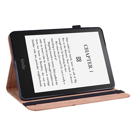 Etui do Amazon Kindle Paperwhite 5 (2021), Imprinted Line, brązowe