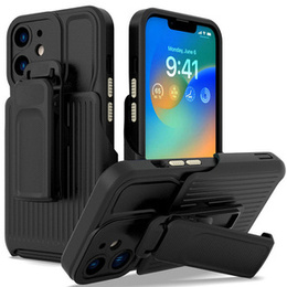 Pancerne Etui Belt Clip do iPhone 11, z klipsem, czarne