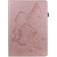 Etui do Samsung Galaxy Tab S10 Lite / S10 FE / S9 FE, Wallet Pen Slot, butterflies, Różowe