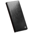 Etui z klapką do Samsung Galaxy S23 Ultra, QIALINO Leather Wallet, czarne