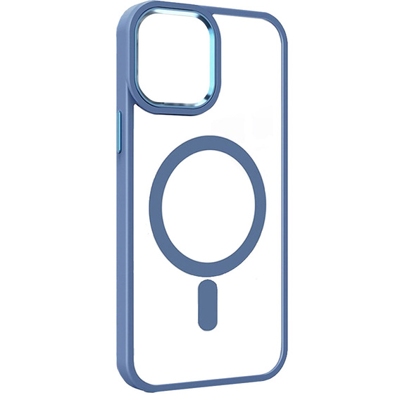 Etui Magnetyczne do Magsafe do iPhone 15 Pro, niebieskie