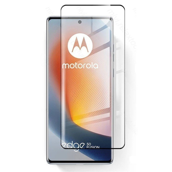 Szkło Hartowane 3D do Motorola Edge 50 Fusion 5G, czarna ramka