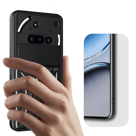 Etui pancerne do Nothing Phone 3a, CamShield Slide, czarne