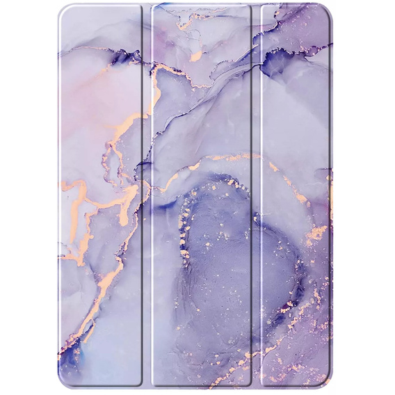 Stylowe etui do Lenovo Tab M11 – Smartcase Hybrid Marble fioletowe