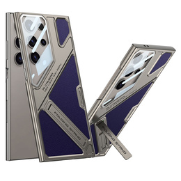 Etui do Samsung Galaxy S25 Ultra Mecha Style z podstawką – fioletowe