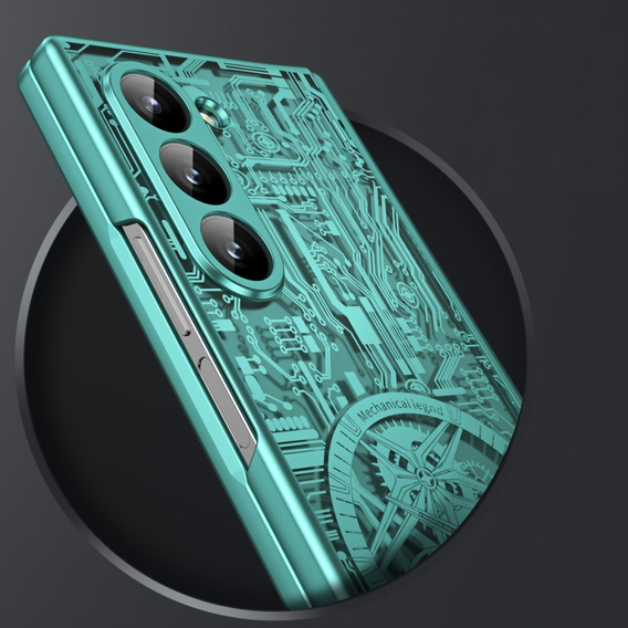 Etui do Samsung Galaxy Z Fold6 5G, Mechanical Legend, zielone