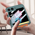 Etui do Samsung Galaxy Z Flip7 FE / Z Flip6, Strap Cover, zielone