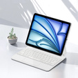 Etui z klawiaturą do iPad Air 11" 2025/2024 (7/6 gen.), Magnetic Keyboard Touchpad, białe