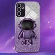Etui do Samsung Galaxy A55 5G, Glitter Astronaut, fioletowe