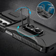 Etui do Samsung Galaxy A05s, Slide Lens Lid, Czarne