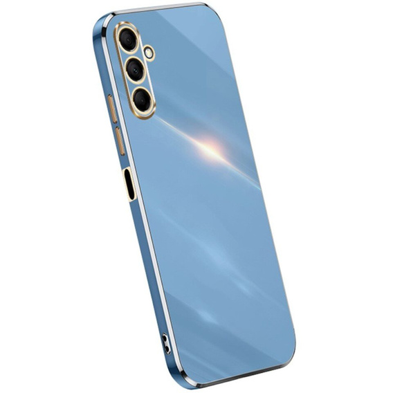 Etui do Samsung Galaxy M15 5G, Glamour CamShield, niebieskie