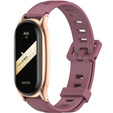 Pasek Silikonowy do Xiaomi Smart Mi Band 8 / Xiaomi Smart Mi Band 9, Bordowy