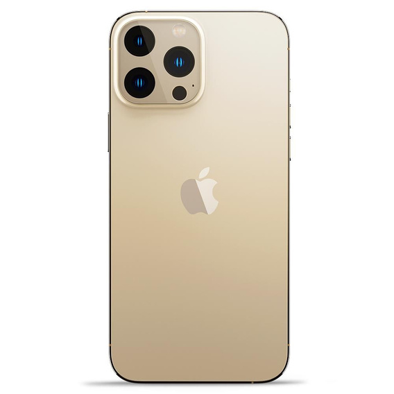 2x Spigen OPTIK.TR - Szkło Hartowane na Aparat do iPhone 13 Pro / 13 Pro Max, Gold