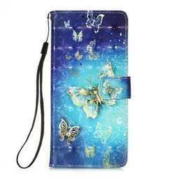 Etui Wallet do Xiaomi Redmi Note 10 Pro, Light Spots Decor, Gold Butterflies