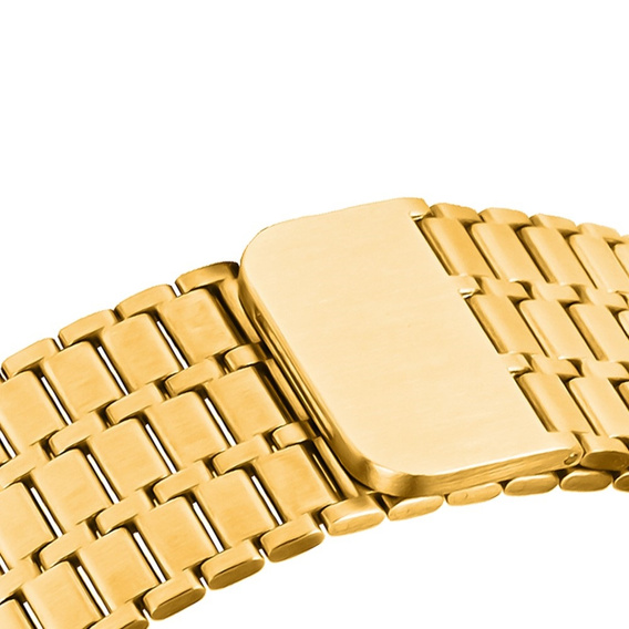 Stalowa Bransoleta do Apple Watch 1/2/3/4/5/6/7/8/9/10/11/SE Ultra 1/2/3 42/44/45/46/49mm, Złota