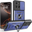 Etui pancerne do Motorola Moto G15 / Motorola Moto G15 Power, CamShield Slide, niebieskie