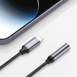  Adapter Lightning - Minijack 3,5mm, Tech Protect, Czarny