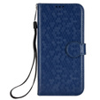 Etui z klapką do Motorola Moto G56 5G, Wallet Rhombus, niebieskie