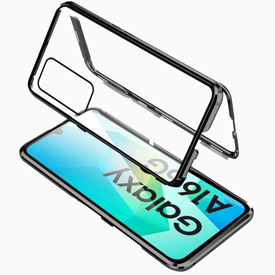 Etui do Samsung Galaxy A16 / A16 5G, Magnetic Dual Glass, czarne