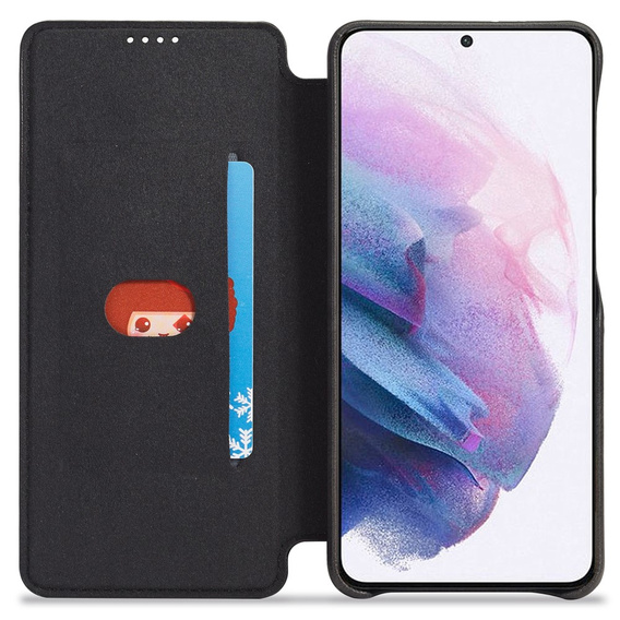 Etui z klapką do Samsung Galaxy S22+ Plus 5G, LC.IMEEKE, czarne